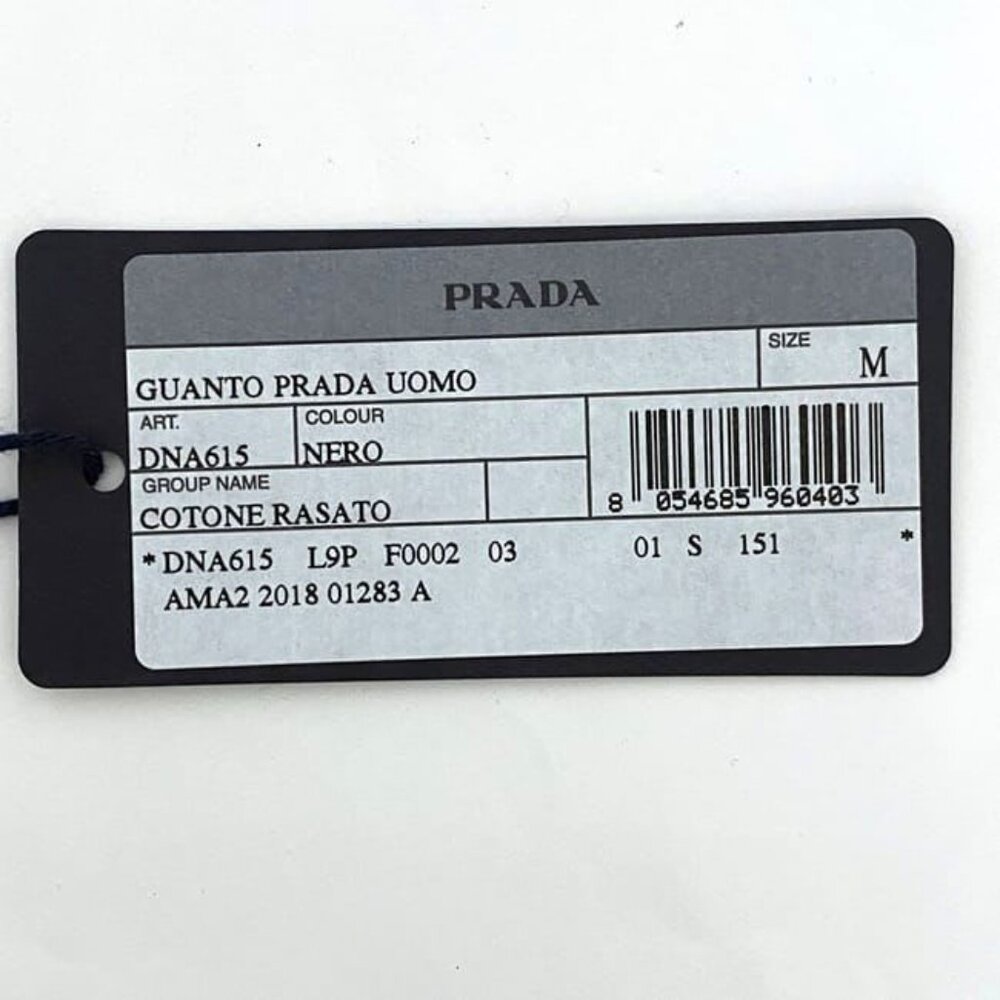 Prada Gloves Black Nero Dna615 Never - Picture 6 of 8